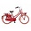 Popal omafiets 22 inch Transit rood met versnellingen