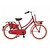 Popal omafiets 22 inch Transit red with gears
