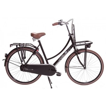 Vogue omafiets 24 inch Elite Matte black with gears
