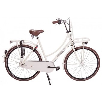 Vogue omafiets 24 tommers Elite krem ​​med tannhjul
