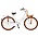 Popal omafiets 28 pouces Carry blanc orange