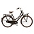 Cortina omafiets 24 tommer mat sort U4 med gear