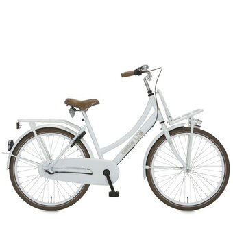 Cortina omafiets med tannhjul U4 28 tommers hvit