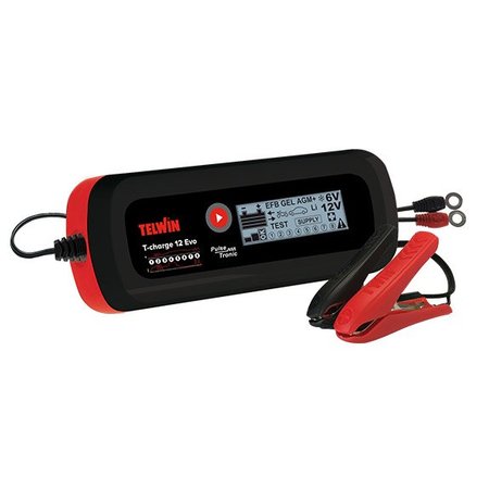 Telwin Druppellader/tester T-Charge 12 EVO 6/12V - Pulse Tronic - met functies Recovery, Supply, Cold