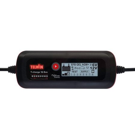 Telwin Druppellader/tester T-Charge 12 EVO 6/12V - Pulse Tronic - met functies Recovery, Supply, Cold