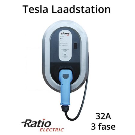 Ratio Laadstation type 2, 32A, 3 fase met vaste rechte laadkabel