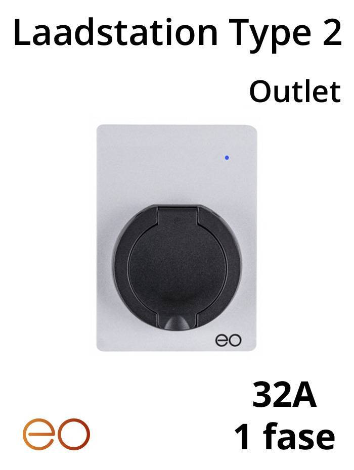 Laadstation type 2 Outlet 32A Wit