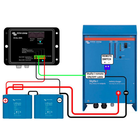 Victron Skylla-i aan/uit afstandsbedieningskabel