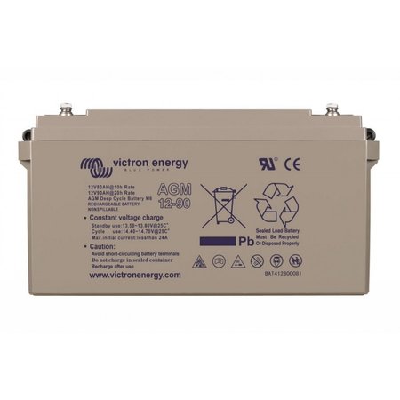 Victron AGM 12V/90Ah Deep Cycle Accu/ Batterij - M6 insert