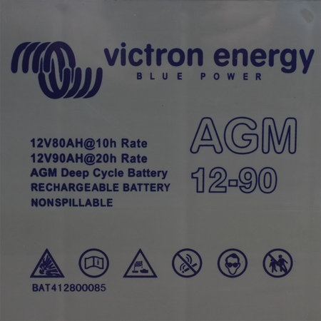 Victron AGM 12V/90Ah Deep Cycle Accu/ Batterij - M6 insert