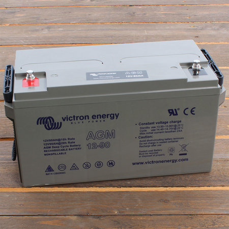 Victron AGM 12V/90Ah Deep Cycle Accu/ Batterij - M6 insert