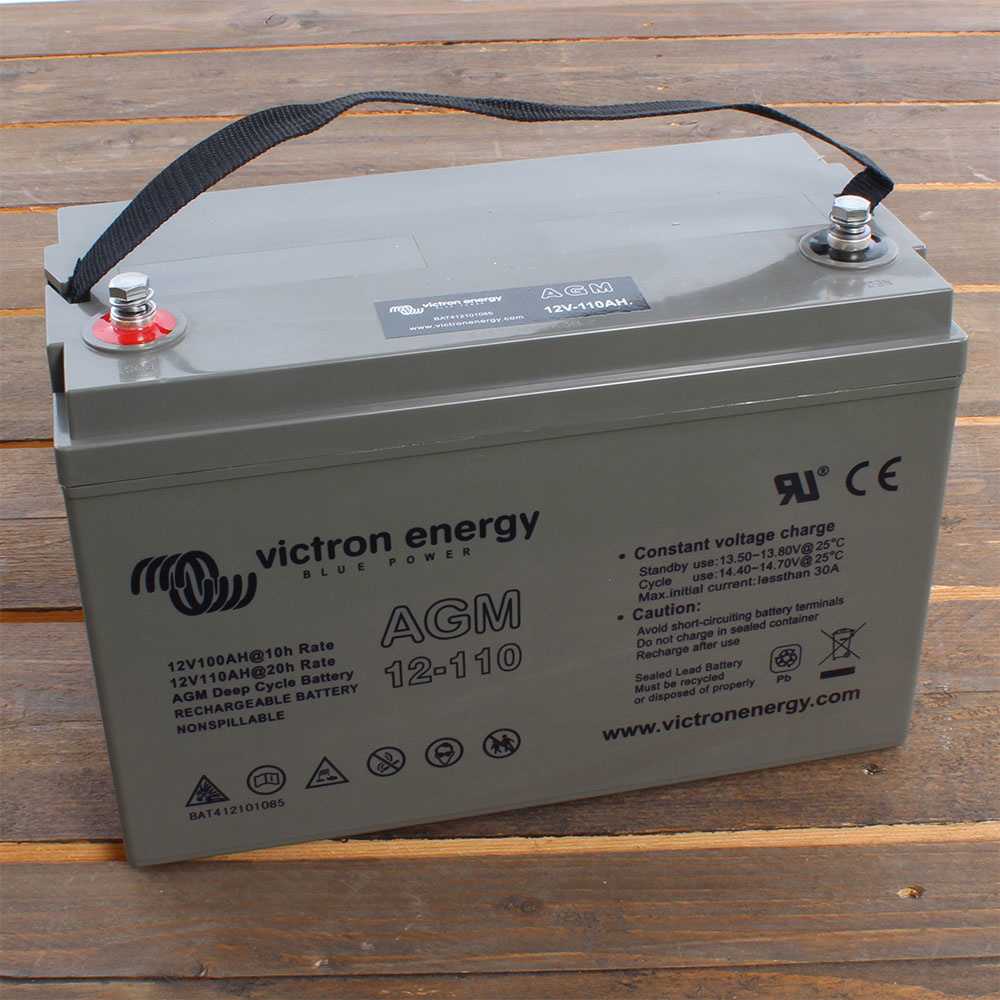 Victron AGM 12V/110Ah Deep Cycle Accu/ Batterij - M8 insert
