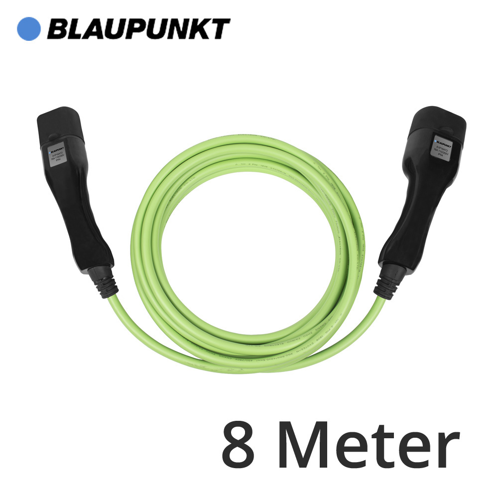 Laadkabel type 2 - 3 fase 32A - 8 meter