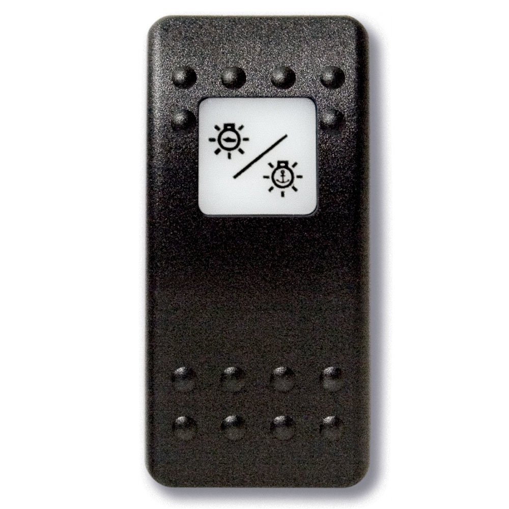 Bedieningsknop Ankerlicht met draaiende motor met oplichtend symbool