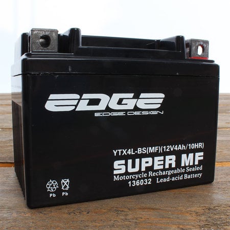 Edge Super MF Accu YTX4L-BS (MF) 12V 4Ah - Gel (11 x 7 x 8,5 cm)