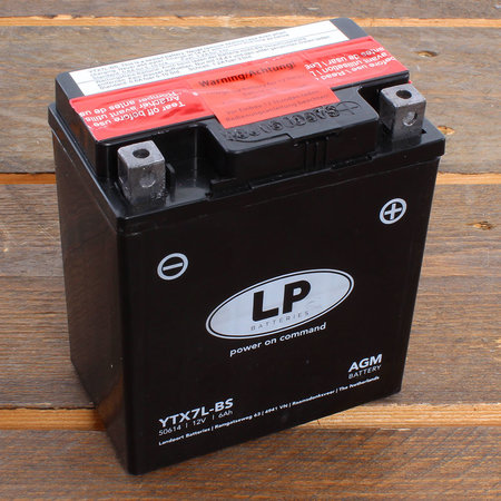 Landport Accu YTX7L-BS AGM 12V 6Ah (11,3 x 7 x 13 cm)