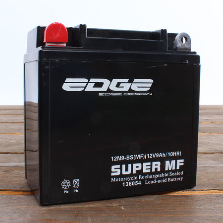 Edge Super MF Accu 12N9-BS (MF) YB9B 12V 9Ah - Gel (13,6 x 7,5 x 13,5 cm)