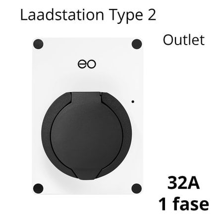 EO Mini Pro Laadstation type 2 Outlet 32A Wit