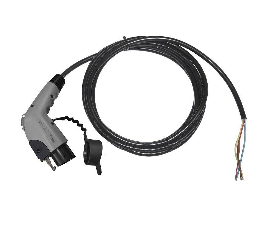 Laadkabel Type 1 naar open einde - 1x32A - 5 meter