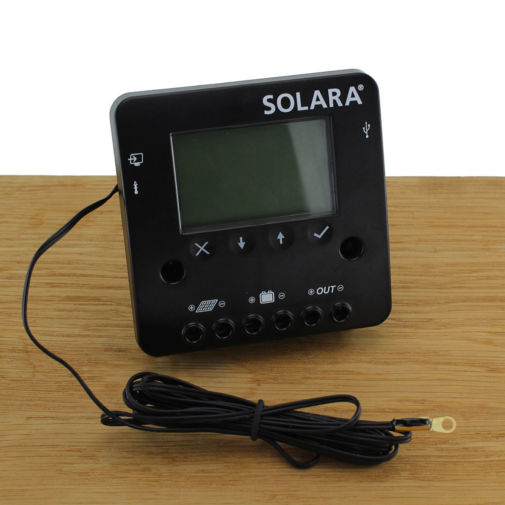 Laadregelaar SR 180 LCD 12/24 Volt - 10A