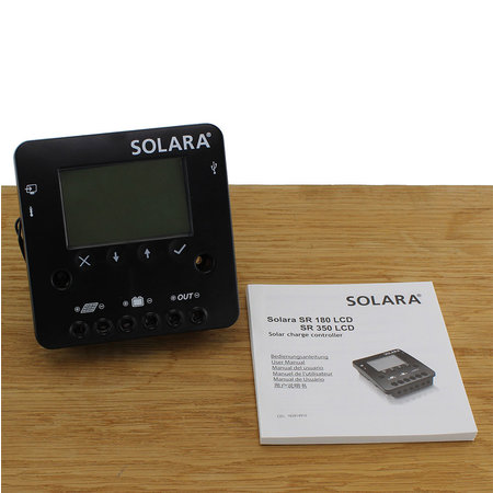 Solara Laadregelaar SR 180 LCD 12/24 Volt - 10A