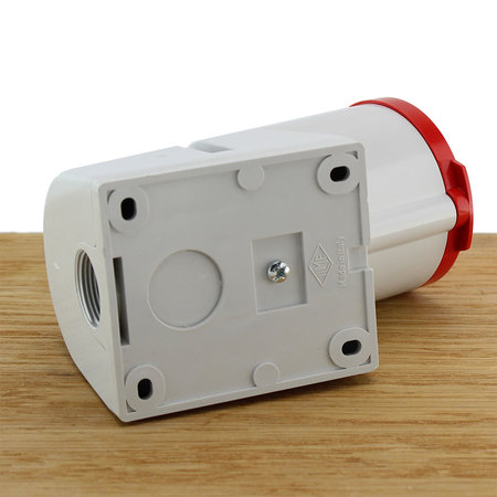 ILME Wandcontactdoos CEE 5-polig 16A - Vrouwelijk 3P+N+A 380V Rood