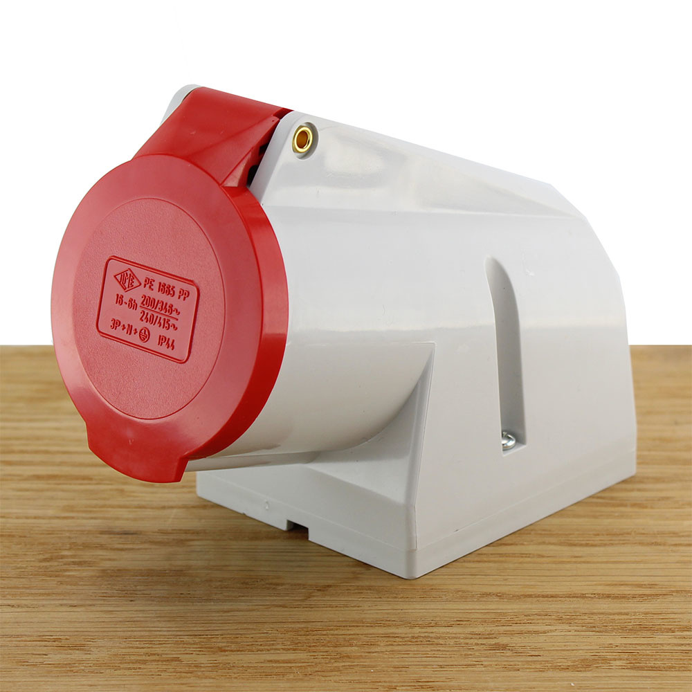 Wandcontactdoos CEE 5-polig 16A - Vrouwelijk