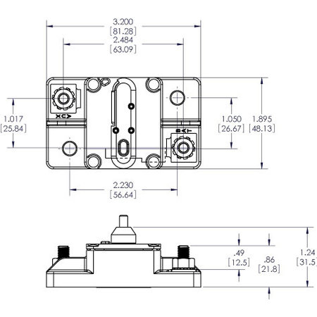 Blue Sea Systems 285-Serie Automatische Zekering/ Circuit Breaker - 25A