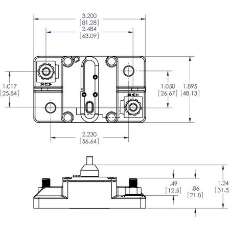 Blue Sea Systems 285-Serie Automatische Zekering/ Circuit Breaker - 80A