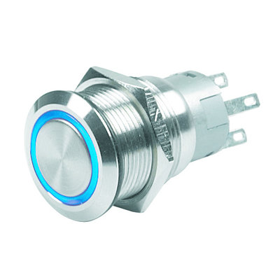 CZone Drukknop voor CZone vergrendeling AAN/UIT, blauwe LED