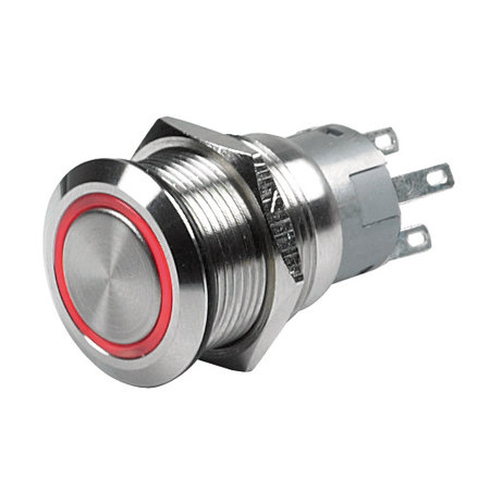 CZone Drukknop voor CZone vergrendeling AAN/UIT, rode LED