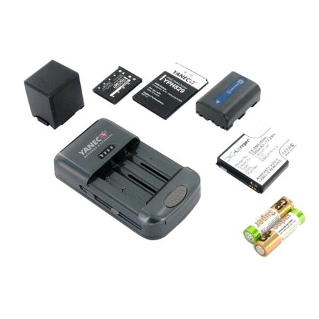 Yanec Universele batterijlader | multifunctionele autolader | 4,2V - 5V - 8,4V