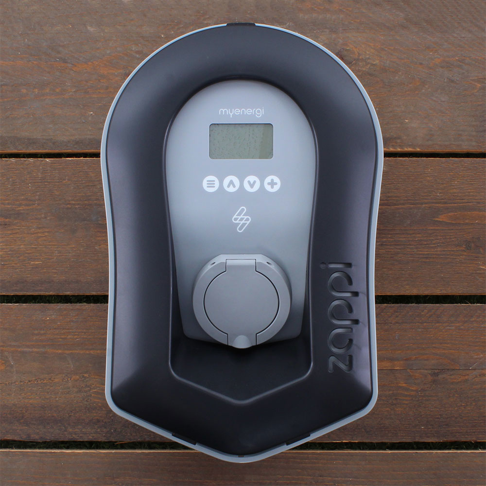 Zappi V2 Socket 1 fase - 7kW - Zwart