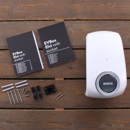EVBox Elvi 3-fase 32A 22kW Socket Wi-Fi Wit - Garantie verlopen