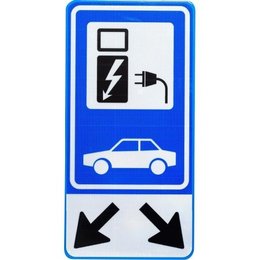 Parkeerbord voor 2 Elektrische Auto's