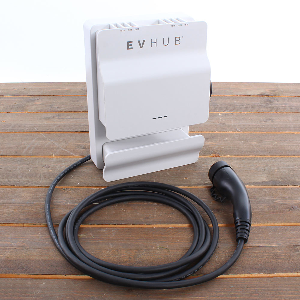 Laadstation type 2, 16A, 1 of 3 fase, 8 meter rechte laadkabel - Wit