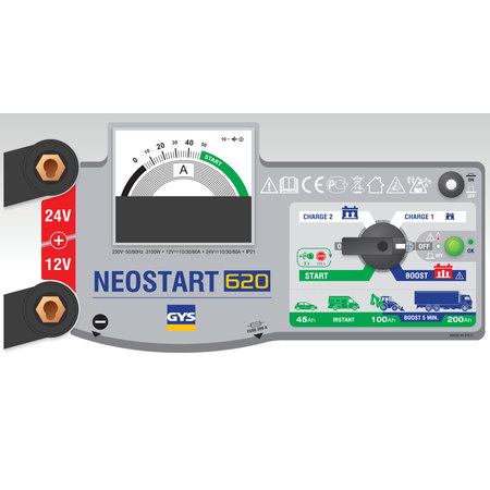 GYS Neostart 620 Acculader/Startbooster 12-24V