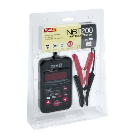 TooLit accutester NBT 200 voor loodaccu's 12V | 20-150Ah | multifunctioneel