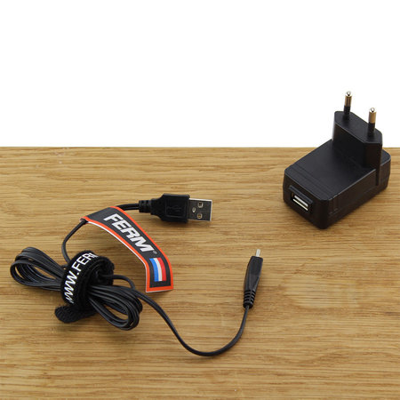 FERM CDA1102 Charger Adapter 3.6V met USB voor schroefmachines CDM1108S en CDM1132