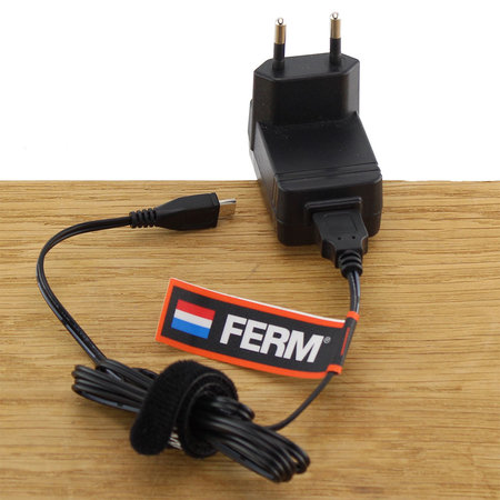 FERM CDA1102 Charger Adapter 3.6V met USB voor schroefmachines CDM1108S en CDM1132