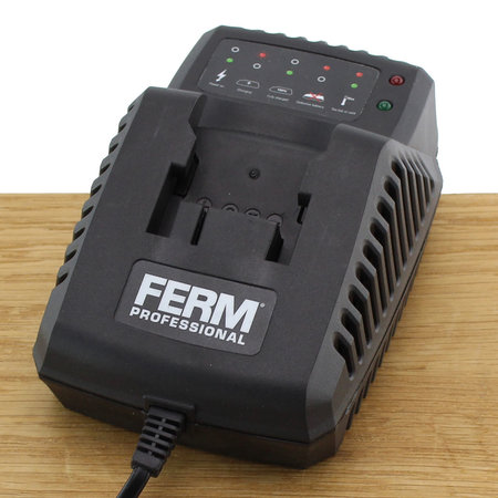 FERM CDA1080S Quick Charger 18V 45W voor diverse accuboormachines