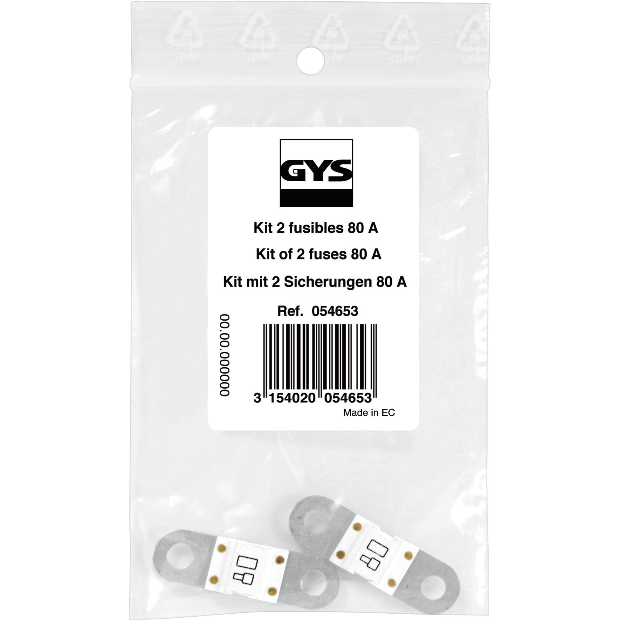 Zekering 80A MIDI (12V-24V) (set 2 stuks)