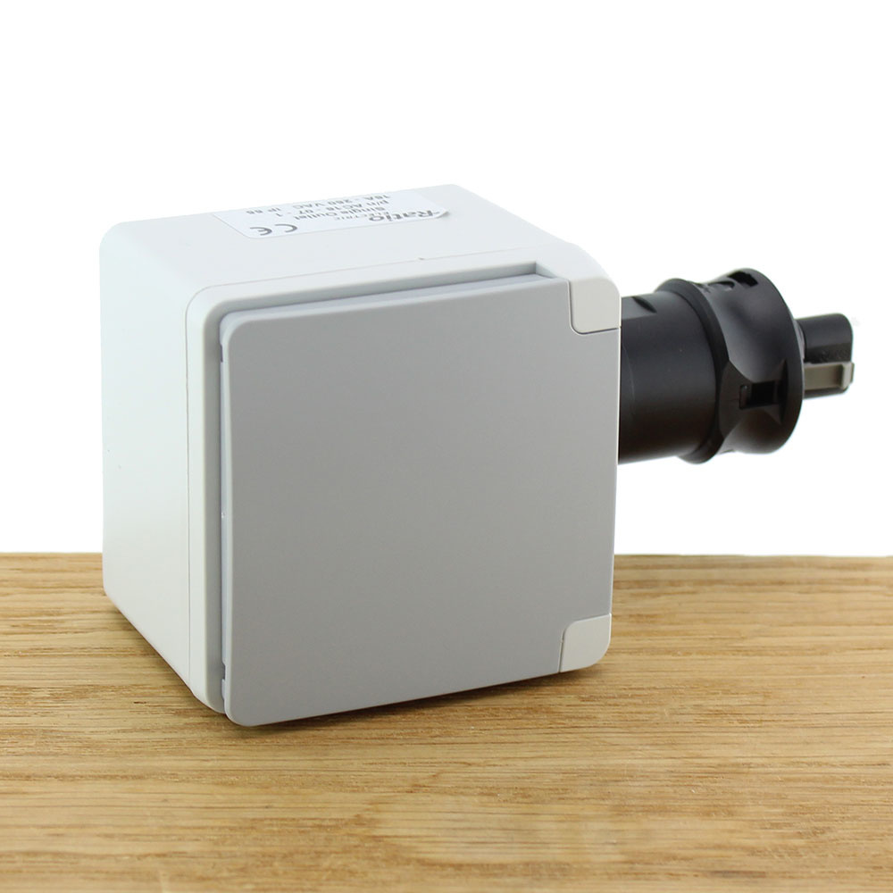 Wandcontactdoos enkelvoudig 16A | IP55