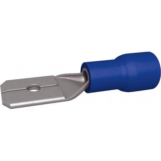 Kabelschoen/ Vlaksteker Mannelijk Blauw 1,5-2,5mm2 - 6,3 x 0,8 mm