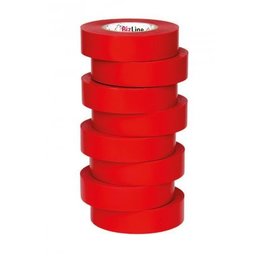 BizLine Hoogwaardige vinyltape 19mm x 20m rood