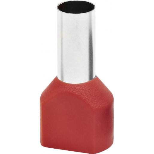 Adereindhuls Dubbel 10mm2 Rood