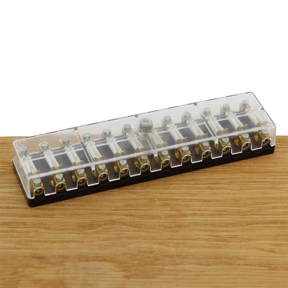 Zekeringhouder Merit 12-polig Transparant