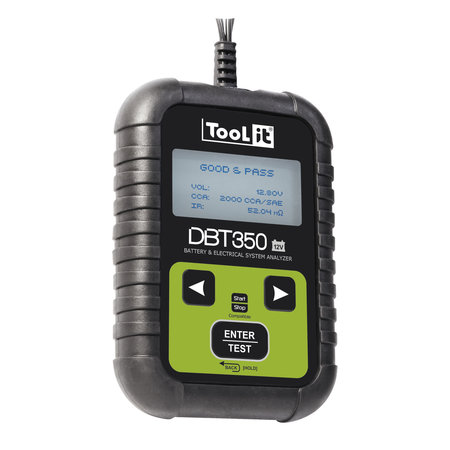 TooLit accutester DBT 350 voor loodaccu's 12V | 7-230Ah | LCD | Multifunctioneel