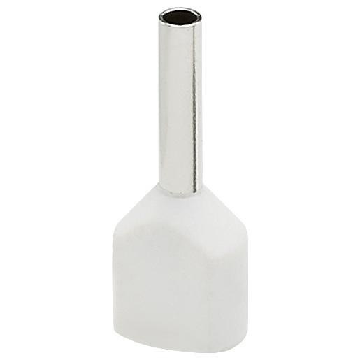 Adereindhuls Dubbel 0,5mm2 Wit