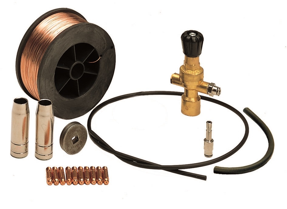 Lasset MIG/MAG Staal D. 0,6 mm voor wegwerpgasflessen